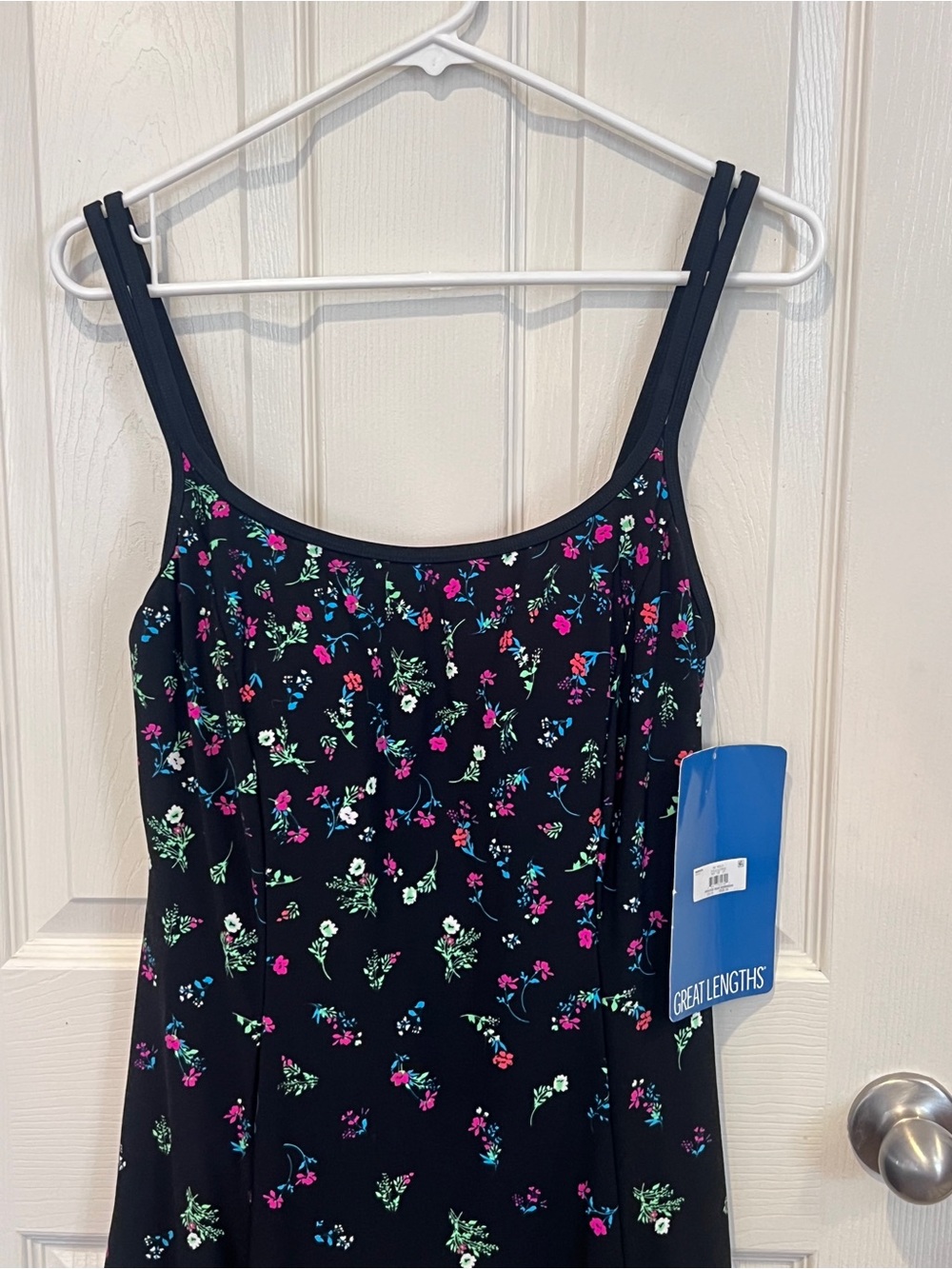 Great Lengths Floral Princess Seam Swimdress Size 10 NWT beach cruise